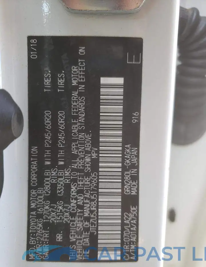 JTEZU5JR8J5179605# 13