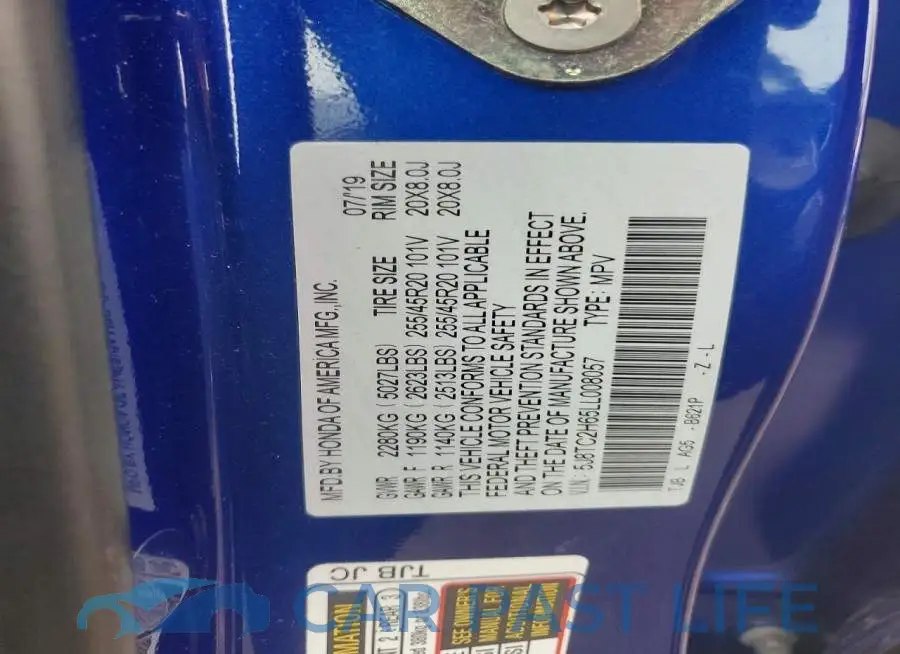 5J8TC2H65LL008057# 13