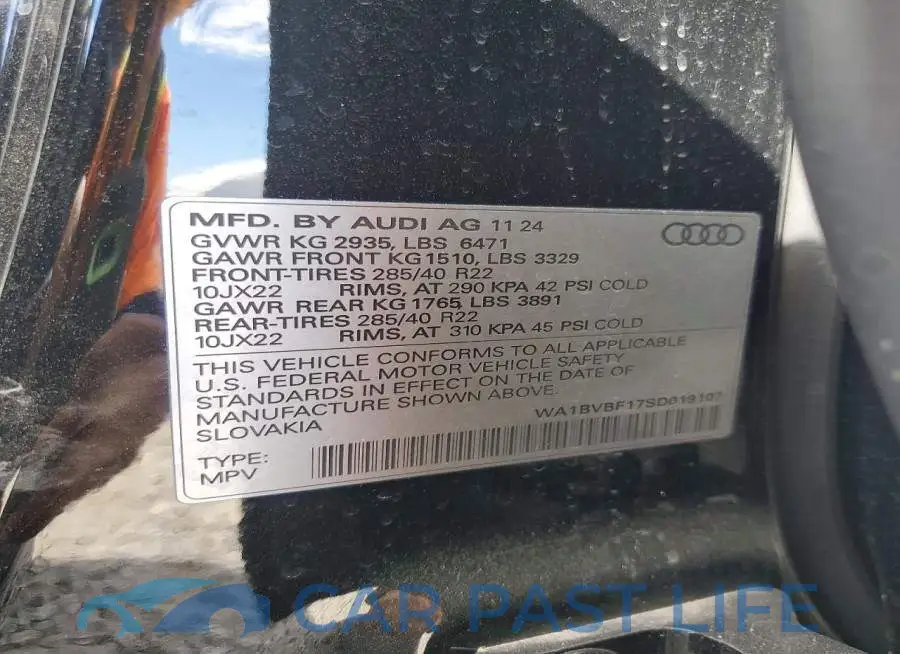 WA1BVBF17SD019107# 13