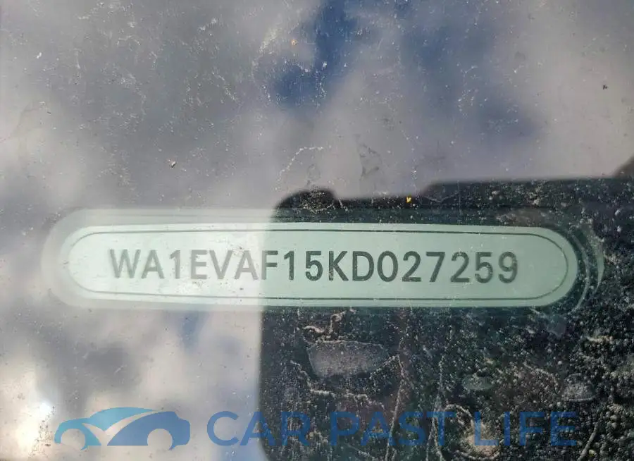 WA1EVAF15KD027259# 14