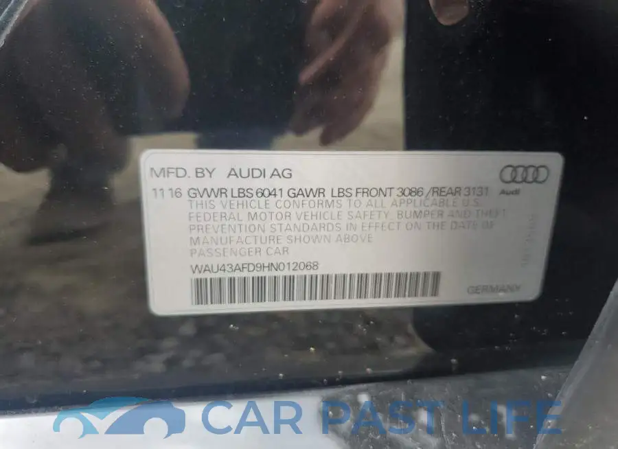 WAU43AFD9HN012068# 12
