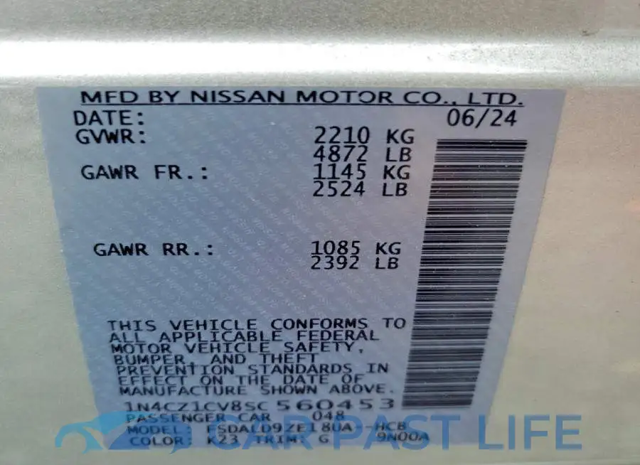 1N4CZ1CV8SC560453# 14