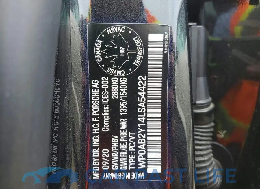 WP0AB2Y14LSA54422# 13