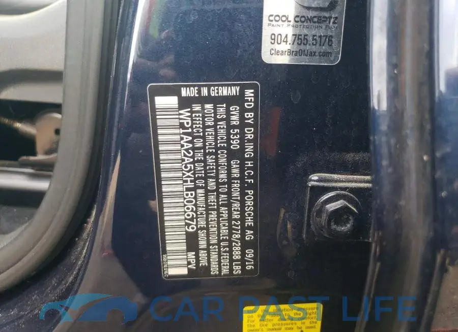 WP1AA2A5XHLB06679# 13