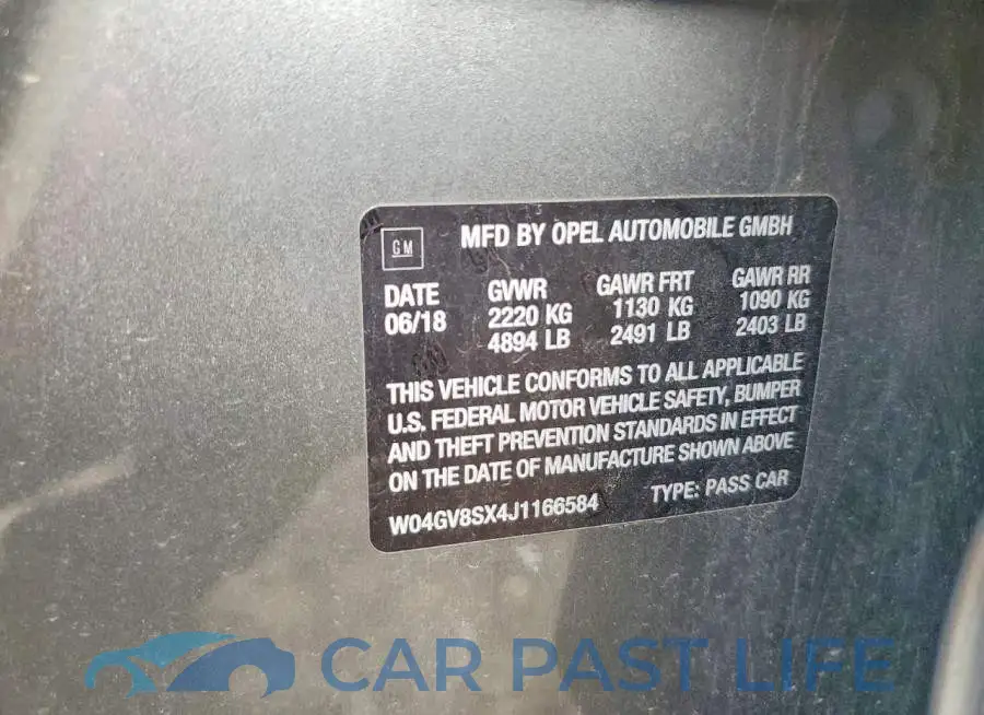 W04GV8SX4J1166584# 13