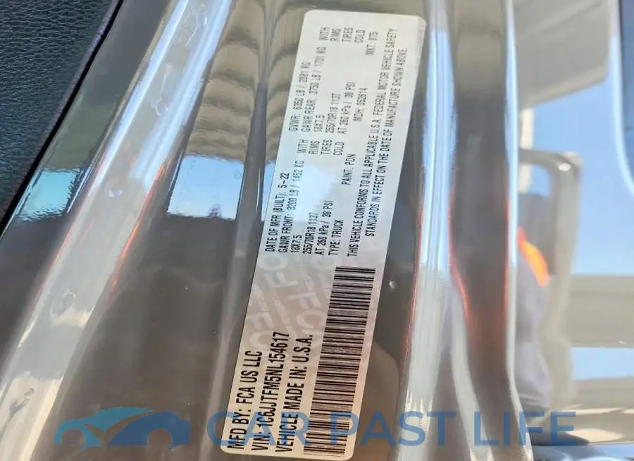1C6JJTFM5NL154617# 12