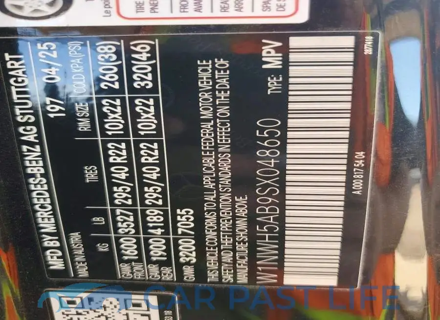 W1NWH5AB9SX048650# 13