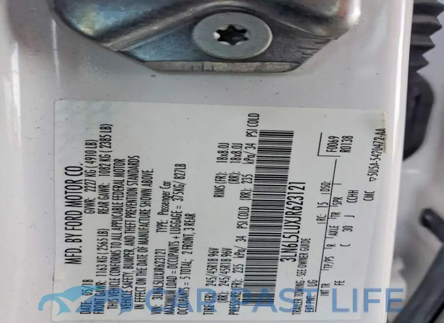 3LN6L5LUXJR623121# 12