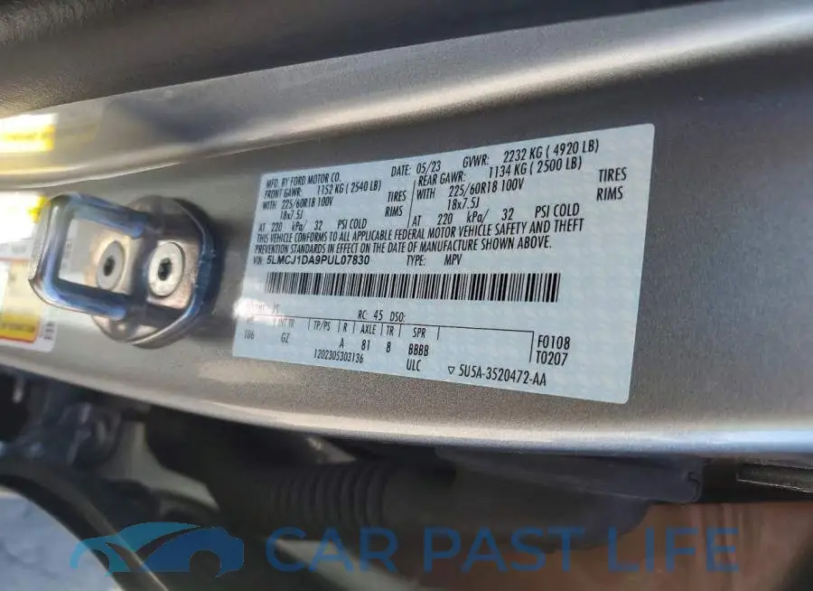 5LMCJ1DA9PUL07830# 13