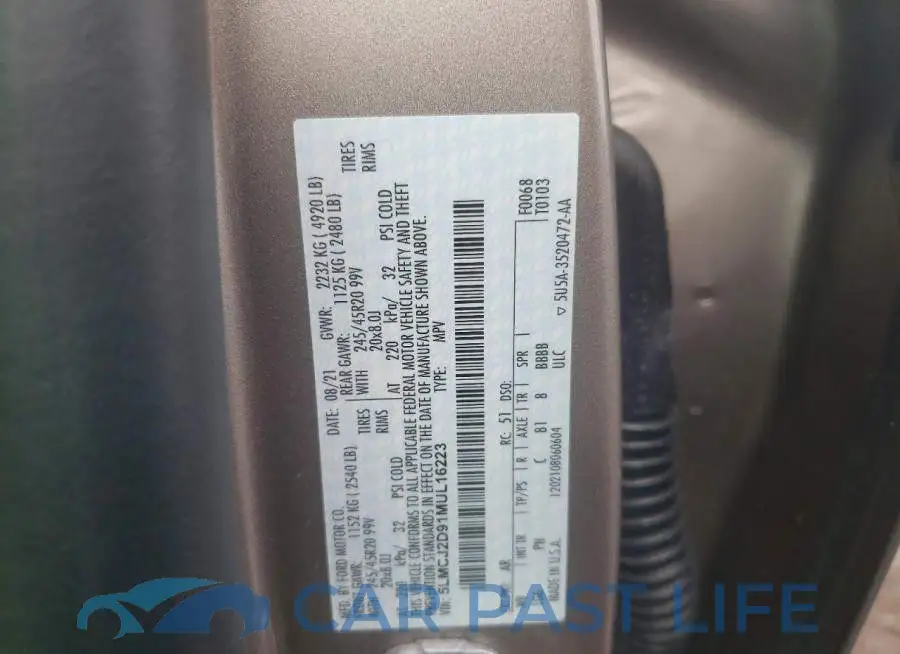 5LMCJ2D91MUL16223# 13