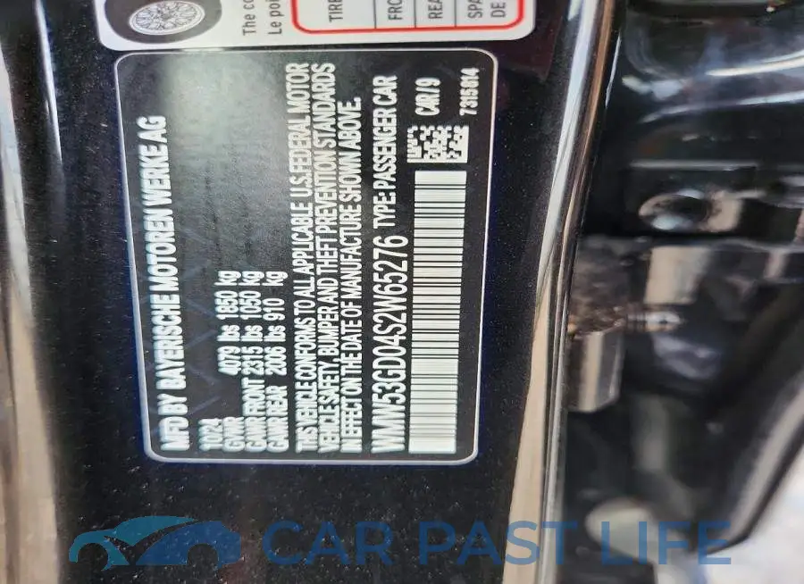 WMW53GD04S2W65276# 12