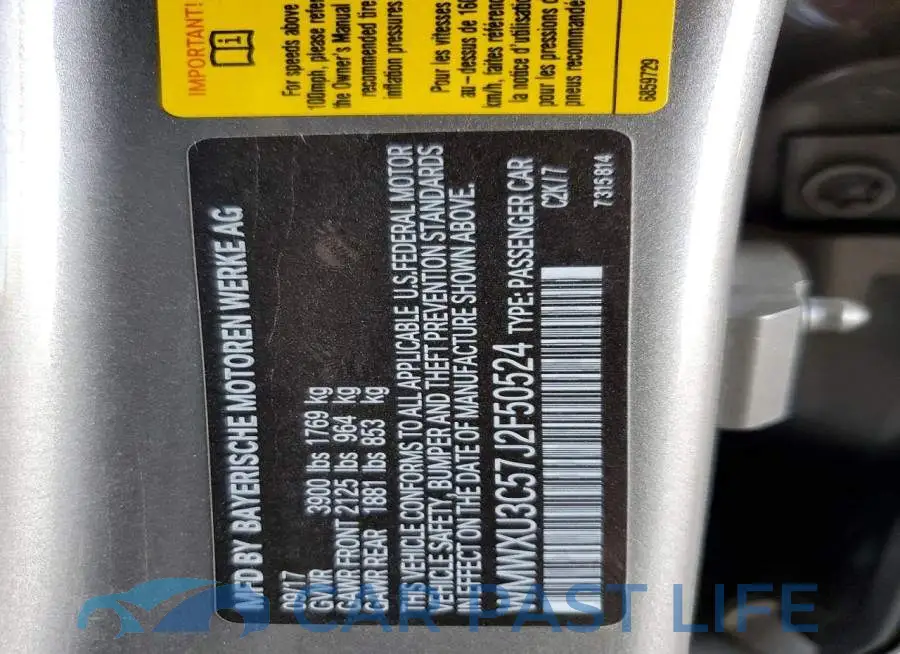 WMWXU3C57J2F50524# 12