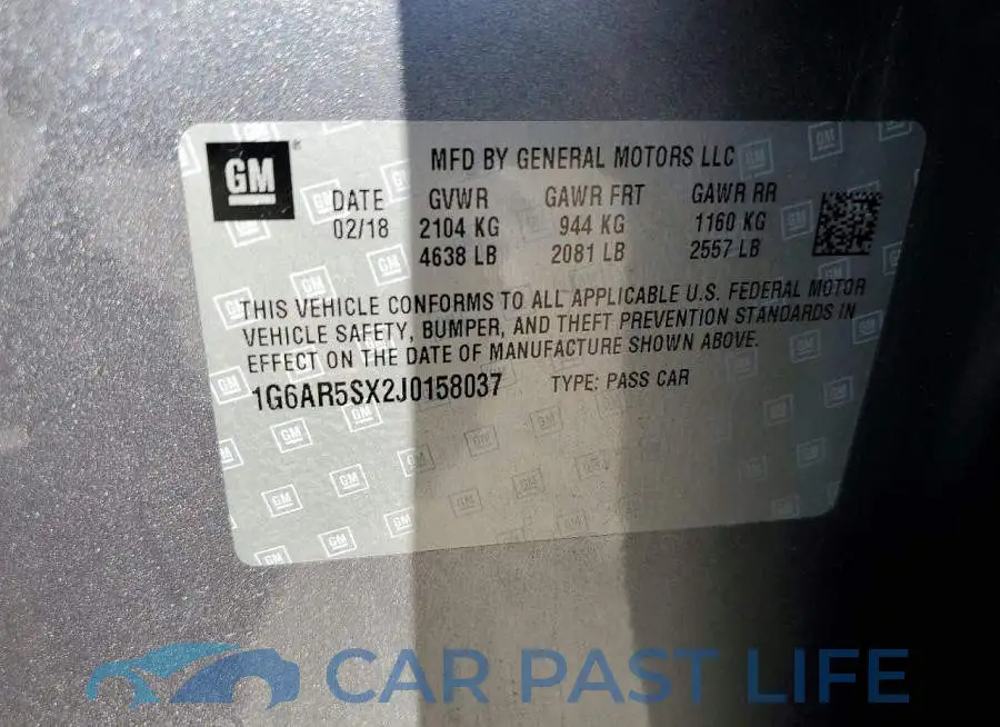 1G6AR5SX2J0158037# 12