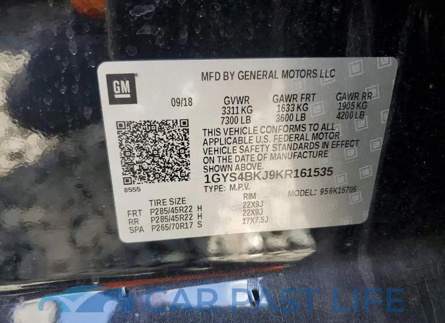 1GYS4BKJ9KR161535# 14