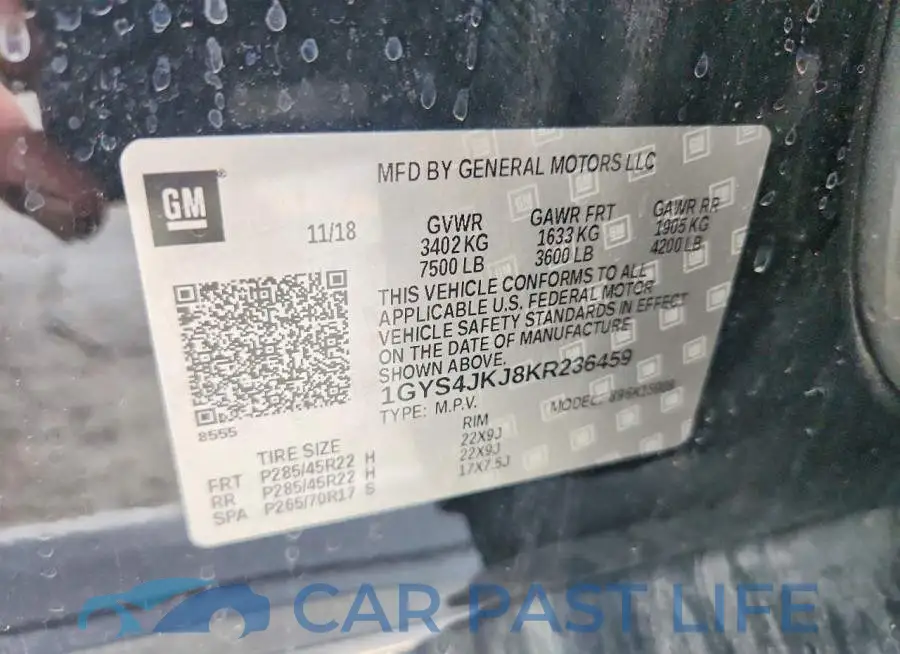 1GYS4JKJ8KR236459# 13