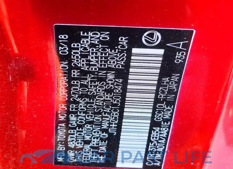 JTHHZ5BC1J5018474# 13