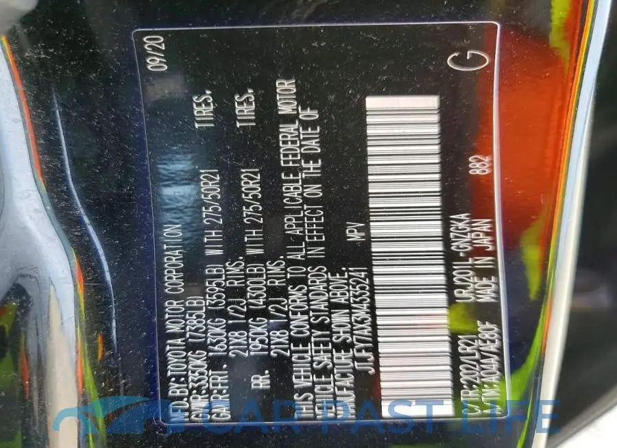 JTJFY7AX3M4335241# 13