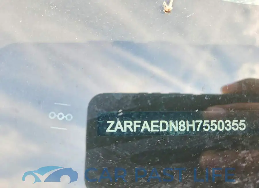 ZARFAEDN8H7550355# 12