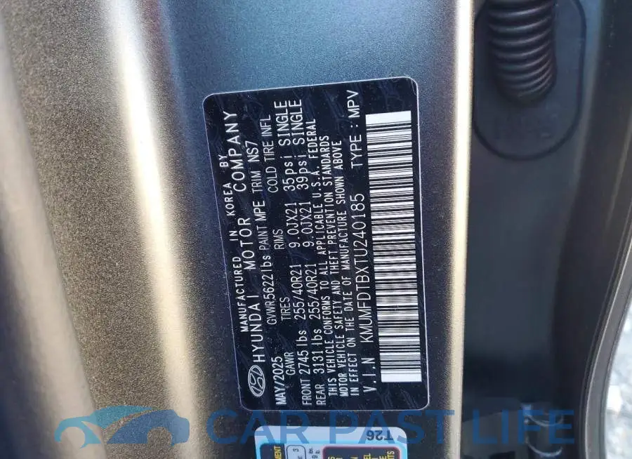 KMUMFDTBXTU240185# 13
