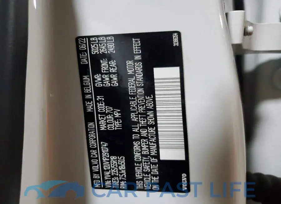 YV4L12UV1P2910747# 14
