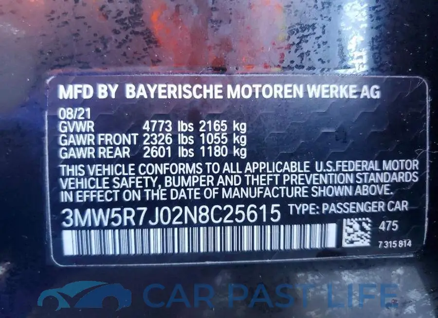 3MW5R7J02N8C25615# 12
