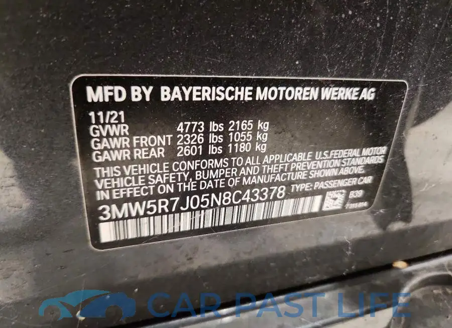 3MW5R7J05N8C43378# 12