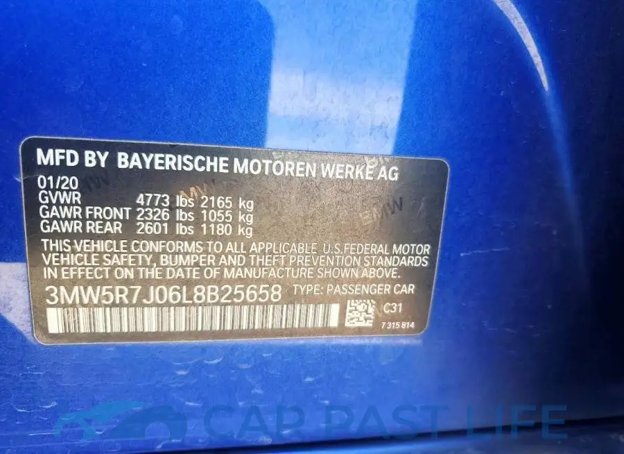 3MW5R7J06L8B25658# 12