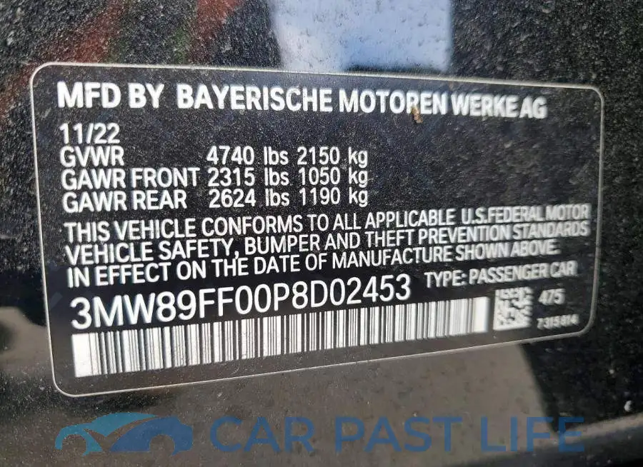 3MW89FF00P8D02453# 13