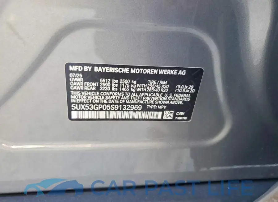 5UX53GP05S9132969# 13