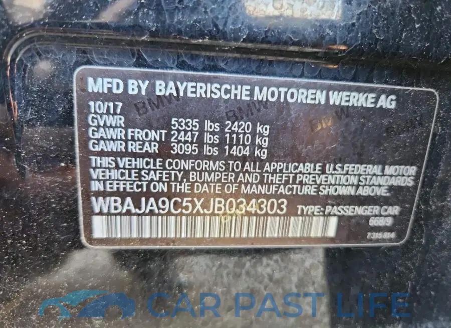 WBAJA9C5XJB034303# 12