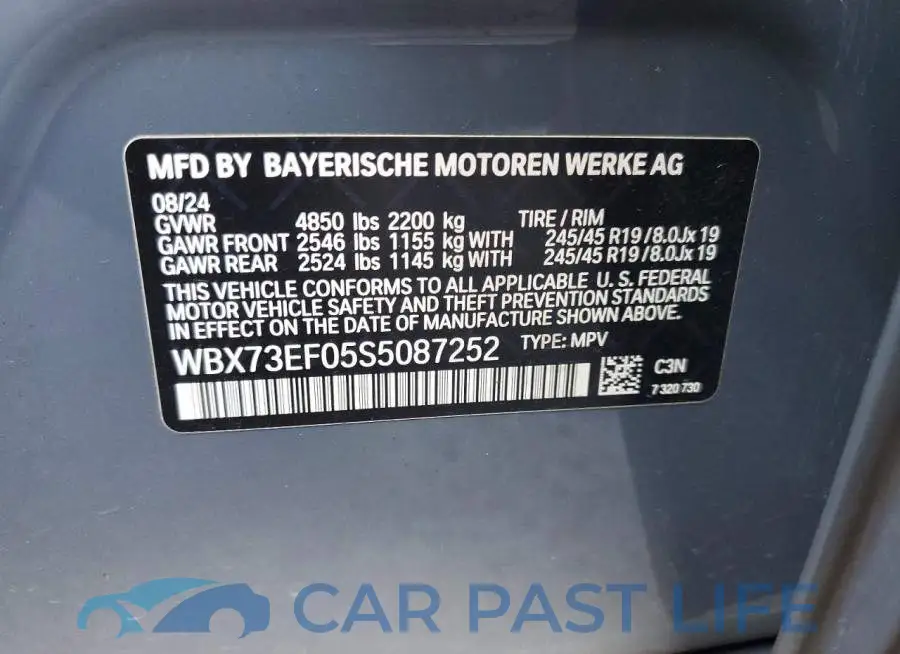 WBX73EF05S5087252# 14