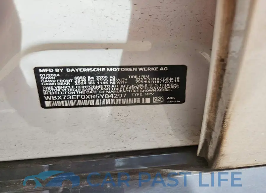 WBX73EF0XR5Y84297# 13