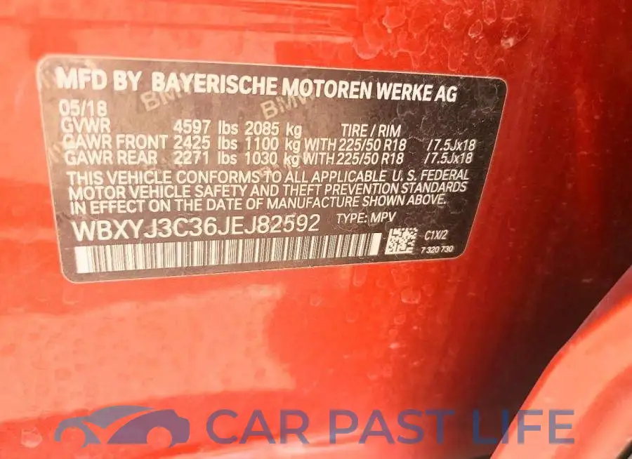 WBXYJ3C36JEJ82592# 13