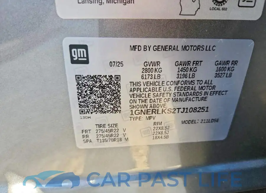 1GNERLKS2TJ108251# 14
