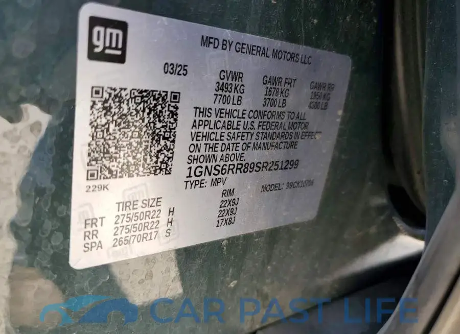 1GNS6RR89SR251299# 13