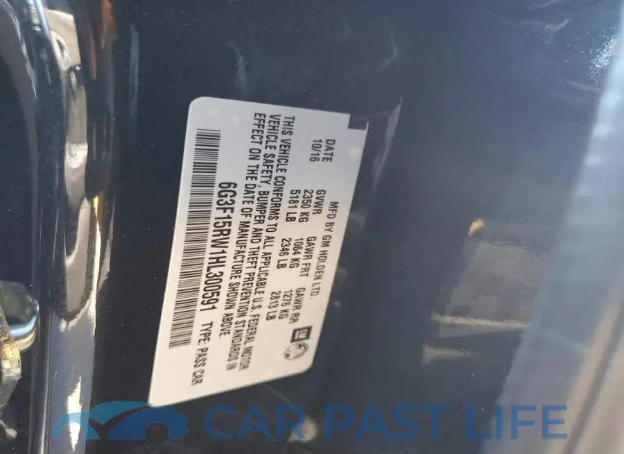 6G3F15RW1HL300591# 12