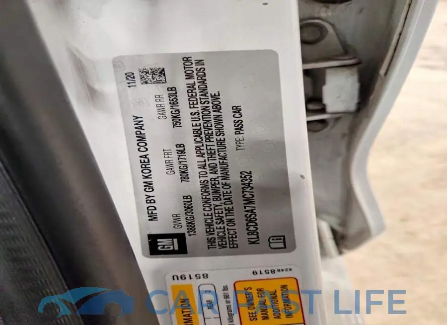 KL8CD6SA7MC734352# 12