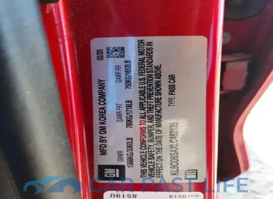 KL8CD6SAXLC462135# 13