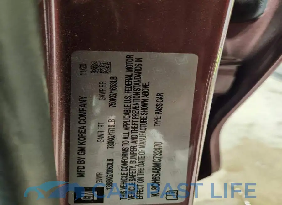 KL8CH6SA8MC732470# 13