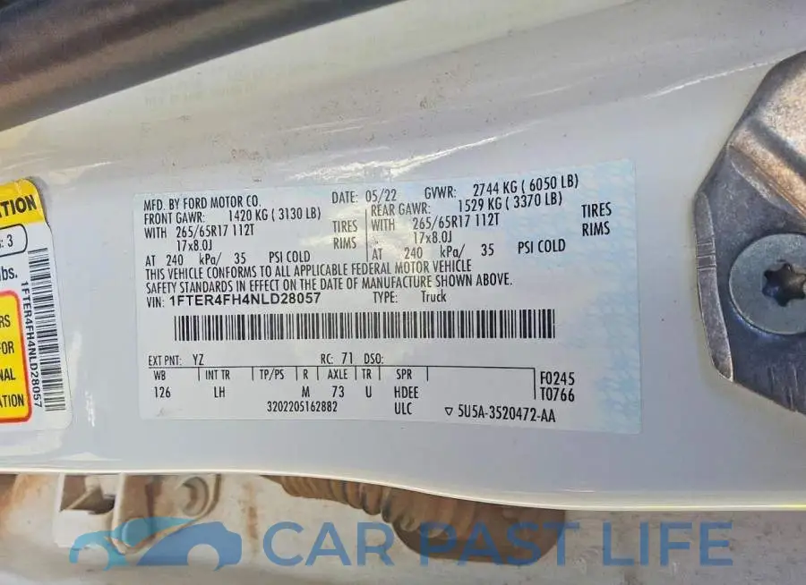 1FTER4FH4NLD28057# 12