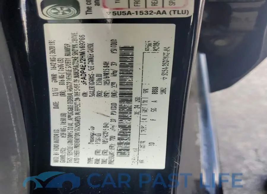 3FADP4BJ2HM169266# 12