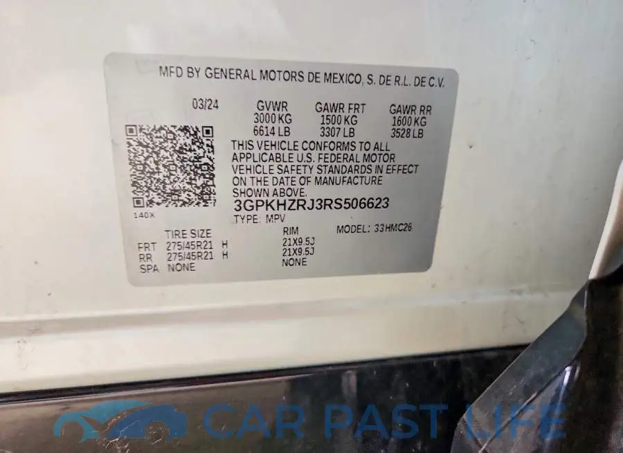 3GPKHZRJ3RS506623# 14