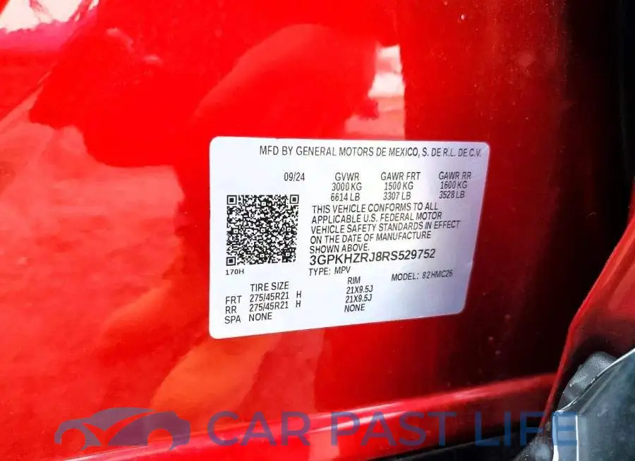 3GPKHZRJ8RS529752# 13