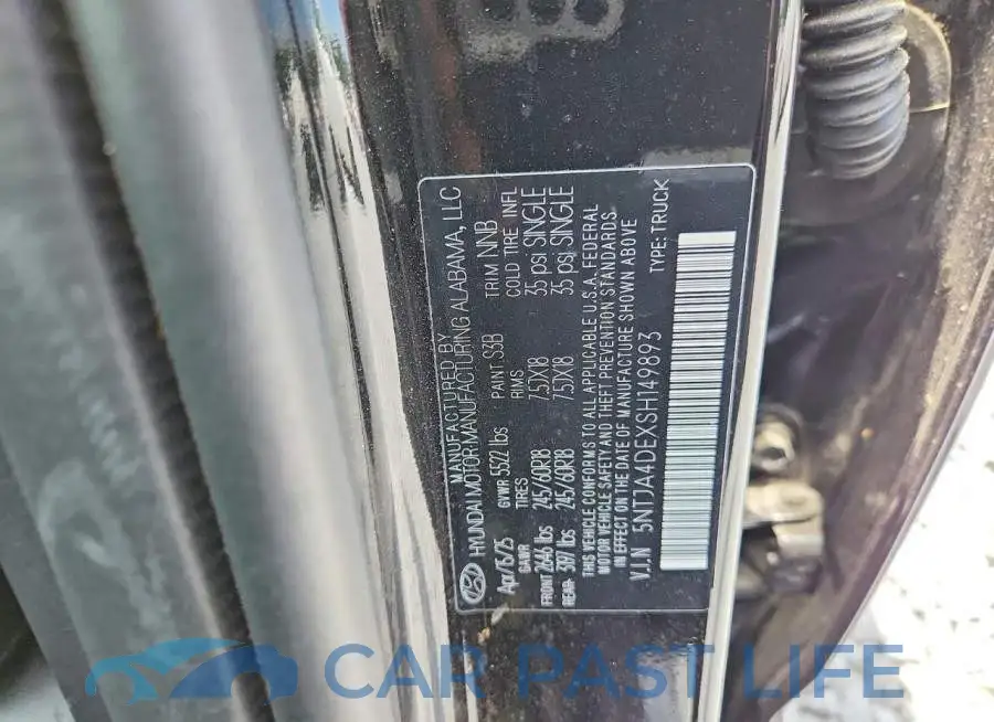 5NTJA4DEXSH149893# 12