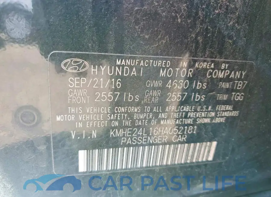 KMHE24L16HA052181# 12