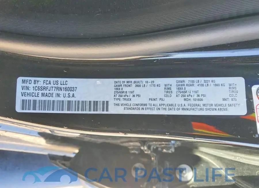 1C6SRFJT7RN160037# 13