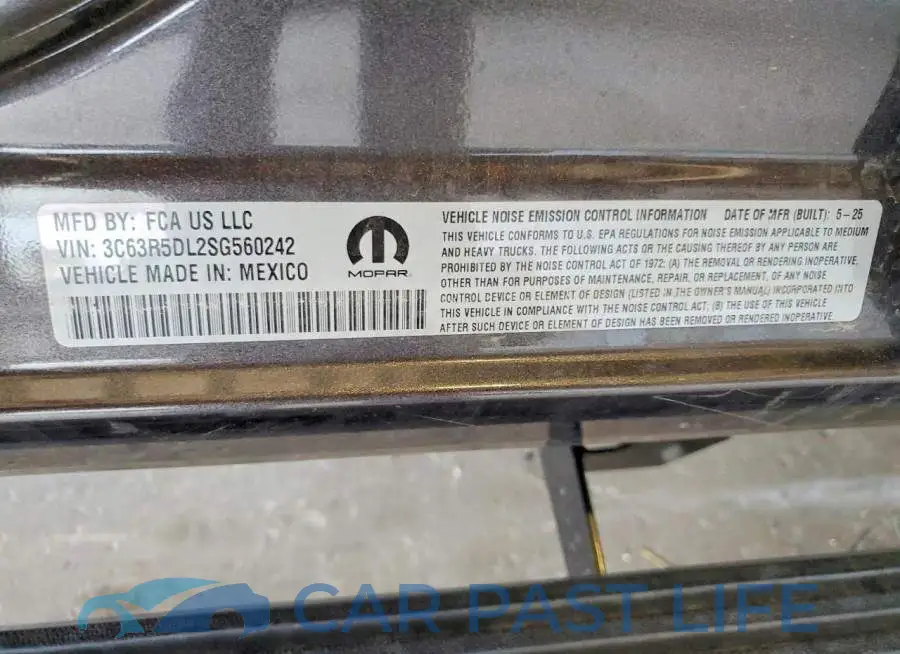 3C63R5DL2SG560242# 12
