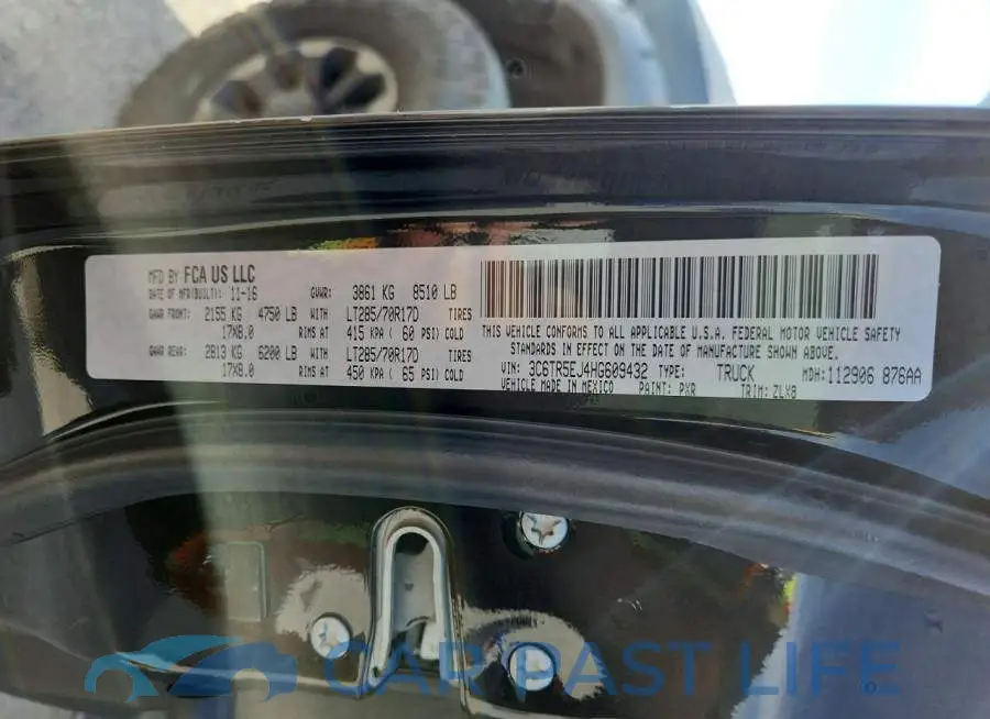 3C6TR5EJ4HG609432# 12