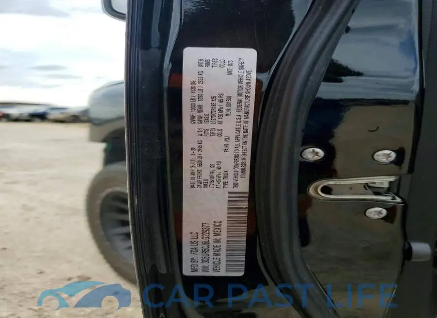 3C6UR5CJ6LG229377# 13