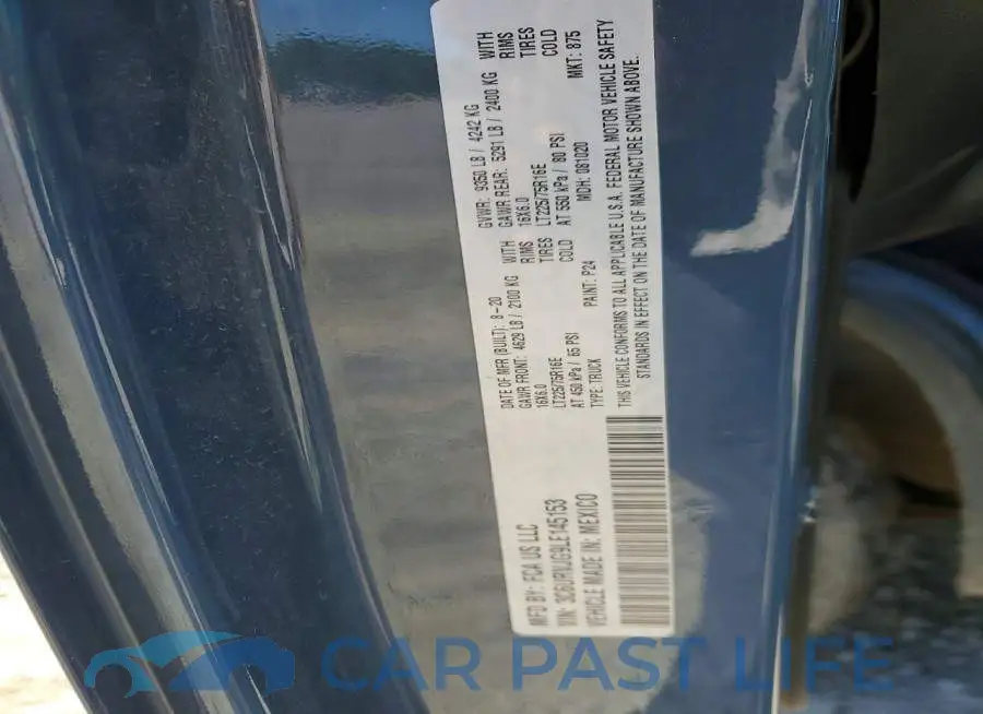 3C6URVJG9LE145153# 12
